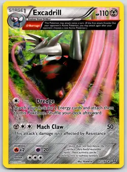 POKEMON PRIMAL CLASH EXCADRILL 97/160 RARE LP HOLO - Image 1