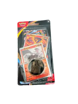 Pokemon Chaos Rising Single Pack Blister Reshiram Moltres Coin Promo Sealed Pack - Image 1