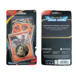 Pokemon Chaos Rising Single Pack Blister Reshiram Moltres Coin Promo Sealed Pack - Image 3