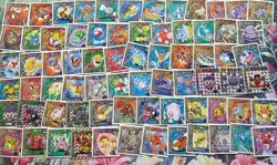 Pokemon Amada Attack Sticker Lot 1998 Vintage Nintendo Japan - Image 3