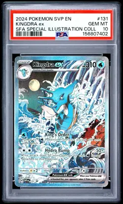 2024 Pokemon Surging Sparks - Kingdra Ex No. 131 PSA 10 - Image 1
