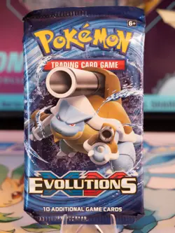 Pokemon TCG XY Evolutions Booster Pack Mega Blastoise Artwork - 2016 Sealed - Image 1