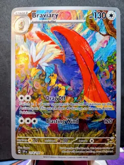 Pokemon TCG: Braviary #214/191 SV Surging Sparks Illustration Rare Full Art - Image 1