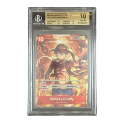 2024 ONE PIECE PROMO MONKEY.D.LUFFY #ST10-006 SR TREASURE BOOSTER SET BGS 10 - Image 1
