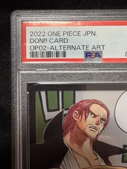 PSA10 Shanks DON Card OP02 Alternate Art One Piece Japanese - Image 4