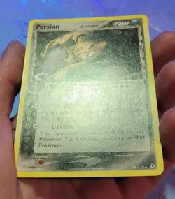 Persian 48/110 Delta Species EX Holon Phantoms Pokemon Card VLP - Image 3