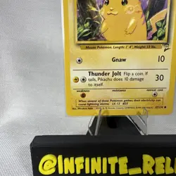 Pikachu 87/130 Base Set 2 Near Mint Pokemon Card Unlimited Edition NM - Image 4