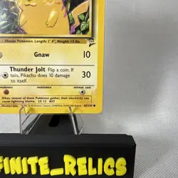 Pikachu 87/130 Base Set 2 Near Mint Pokemon Card Unlimited Edition NM - Image 5