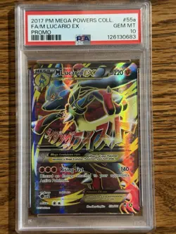 Pokemon M Lucario EX Alternate Art Promos Card 55a/111 Psa 10 - Image 1