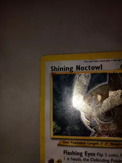 Pokemon Card: Shining Noctowl 110/105 Neo Destiny Set Vintage! HP/Damage - Image 3