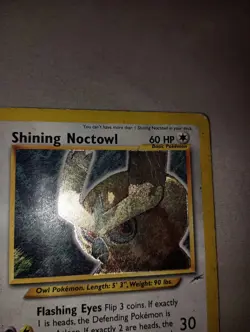 Pokemon Card: Shining Noctowl 110/105 Neo Destiny Set Vintage! HP/Damage - Image 4