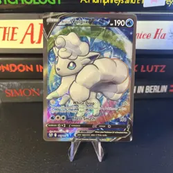 Pokemon Card Alolan Vulpix V 173/195 Silver Tempest Full Art Rare NM - Image 1