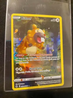 pokemon card - bidoof crown zenith full art holo - Image 1