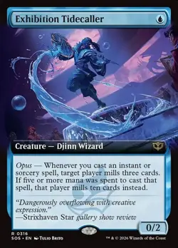 Exhibition Tidecaller x1 Extended Art FOIL Secrets of Strixhaven SOS NM MTG - Image 1