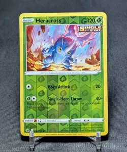 Heracross Single Strike Common Reverse Holo Chilling Reign Pokemon Card 006/198 - Image 1