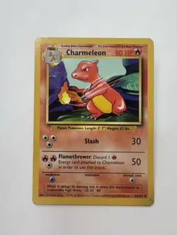 Pokemon Charmeleon Basic 024/102 Base Set Common - Image 1