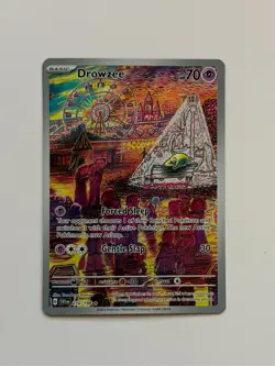Pokemon Drowzee TCG Holo Card 210/198 SV01 Scarlet & Violet Illustration Rare - Image 1