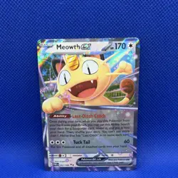 Pokemon Meowth EX 062/088 Me03 Perfect Order Holo Rare Full Art 170 HP - Image 1