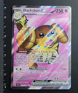 Dachsbun ex 160/142 Ultra Rare SV07: Stellar Crown Pokemon TCG NM - Image 1