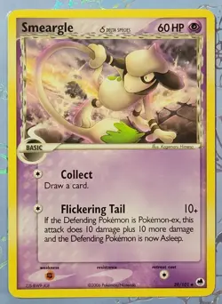 Smeargle 39/101 Delta Species Dragon Frontiers Pokemon Card NM+ - Image 1