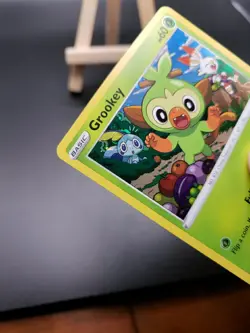 Pokemon TCG Grookey Sword & Shield Swsh070 Holo Promo SWIRL!!! - Image 3