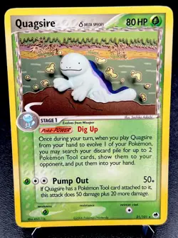 Quagsire Delta Species 21/101 MP Non Holo Swamp Art Dragon Frontiers Pokemon! - Image 1