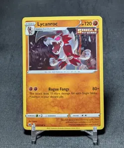 Lycanroc Holo Rare Fighting Type Chilling Reign Pokemon TCG Card 087/198 - Image 1