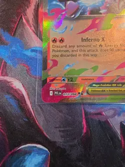 Mega Charizard X ex 013/094 Me02: Phantasmal Flames Holo Pokemon Near Mint - Image 4