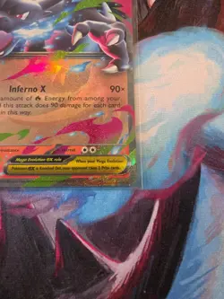 Mega Charizard X ex 013/094 Me02: Phantasmal Flames Holo Pokemon Near Mint - Image 5
