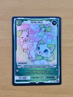 Petal Pals Holo Silvervale Mascot Card 1st Edition Rising Stars GamerSupps VCard - Image 2