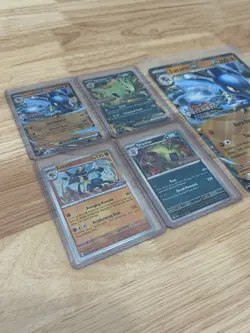 Pokemon Prismatic Evolutions Lucario ex & Tyranitar Stamped Promo Promos TCG Lot - Image 4