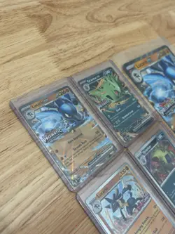 Pokemon Prismatic Evolutions Lucario ex & Tyranitar Stamped Promo Promos TCG Lot - Image 5