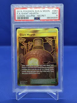 Pokemon Cosmic Eclipse Giant Hearth 263/236 PSA Mint 9 - Image 1