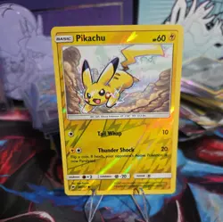 Pokemon REVERSE HOLO PIKACHU Burning Shadows 40/147 - Image 2