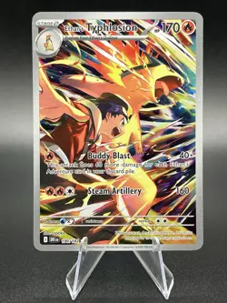 Ethan's Typhlosion 190/182 Sv10: Destined Rivals Pokemon TCG Illustration Rare - Image 1