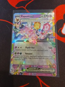 Espeon EX 34/131 Pokemon Prismatic Evolutions Holo Double Rare NM - Image 1