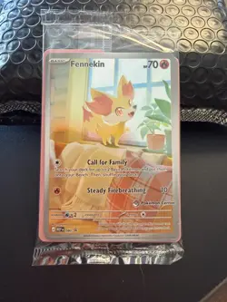 Pokemon Fennekin 080 Pokemon Center Sealed Stamped Promo Chaos Rising - Image 1
