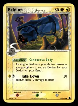 Beldum 59/113 Common Delta Species Pokemon LP - Image 1