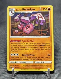 Galarian Runerigus Rare Holo 2021 Pokemon TCG Chilling Reign Card #083/198 - Image 1