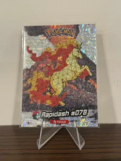 2025 POKEMON STAINED GLASS Crystal Card #078 Rapidash Holo Kanto Peru Foil - Image 1