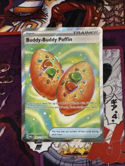 Buddy Buddy Poffin 167/132 Mega Evolution Full Art Secret Rare Pokemon Card NM - Image 1
