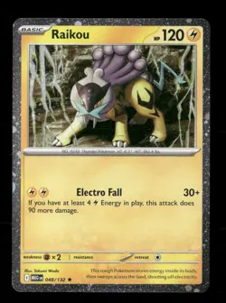 Raikou (Cosmos Holo) 048/132 Holo Mega Evolution NM/M Pokemon - Image 1