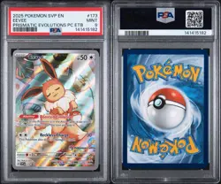 2025 POKEMON SV BLACK STAR PROMO #173 EEVEE PRISMATIC EVOLUTIONS PC ETB PSA 9 - Image 3