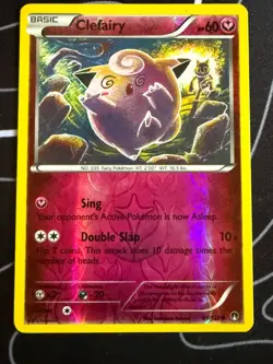 Clefairy 81/122 Common BREAKpoint Pokemon Reverse Holo Lightly Played - Image 1