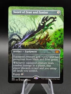 MTG: Sword of Feast and Famine | Borderless Non Foil | Double Masters | NM | - Image 1