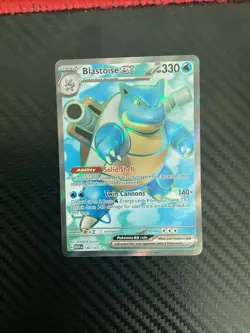Pokemon 151 Scarlet & Violet Blastoise EX Full Art 184/165 Ultra Rare English NM - Image 1