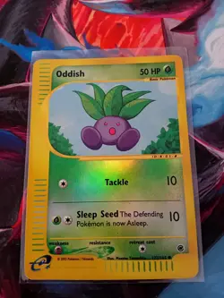 Oddish Expedition Base Set 122/165 Reverse Holo Common Pokemon TCG - Image 1
