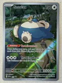 Pokemon TCG Snorlax 051 Promo Scarlet & Violet Black Star 151 Promo - Image 1