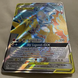 Pokemon Moltres & Zapdos & Articuno GX (Full Art) 66/68 Hidden Fates Holo - Image 5