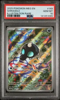 Pokemon Mega Evolution Shroodle 149 PSA 10 - Image 1